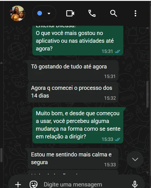 Depoimento Aluna Dona do Volante