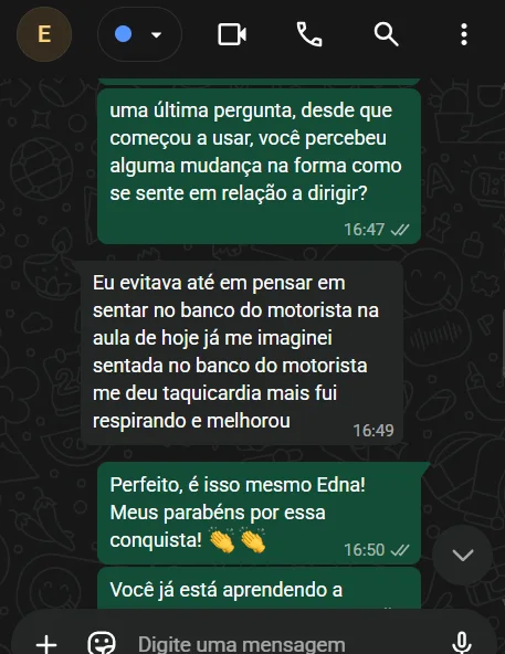 Depoimento Aluna Dona do Volante
